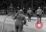 Image of American troops at outskirts of Dachau Concentration Camp Dachau Germany, 1945, second 23 stock footage video 65675055237