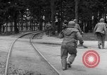 Image of American troops at outskirts of Dachau Concentration Camp Dachau Germany, 1945, second 24 stock footage video 65675055237
