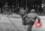 Image of American troops at outskirts of Dachau Concentration Camp Dachau Germany, 1945, second 29 stock footage video 65675055237