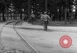 Image of American troops at outskirts of Dachau Concentration Camp Dachau Germany, 1945, second 30 stock footage video 65675055237