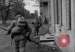 Image of American troops at outskirts of Dachau Concentration Camp Dachau Germany, 1945, second 32 stock footage video 65675055237