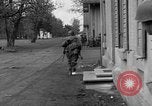 Image of American troops at outskirts of Dachau Concentration Camp Dachau Germany, 1945, second 37 stock footage video 65675055237