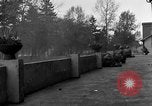 Image of American troops at outskirts of Dachau Concentration Camp Dachau Germany, 1945, second 45 stock footage video 65675055237