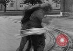 Image of American troops at outskirts of Dachau Concentration Camp Dachau Germany, 1945, second 54 stock footage video 65675055237