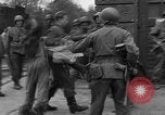 Image of American troops at outskirts of Dachau Concentration Camp Dachau Germany, 1945, second 59 stock footage video 65675055237