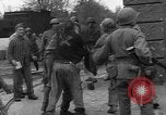 Image of American troops at outskirts of Dachau Concentration Camp Dachau Germany, 1945, second 60 stock footage video 65675055237