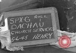 Image of prisoners at Outdoor Church Services Bavaria Germany, 1945, second 1 stock footage video 65675055300