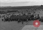 Image of prisoners at Outdoor Church Services Bavaria Germany, 1945, second 27 stock footage video 65675055300
