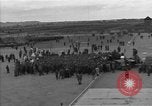 Image of prisoners at Outdoor Church Services Bavaria Germany, 1945, second 30 stock footage video 65675055300
