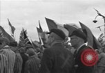 Image of prisoners at Outdoor Church Services Bavaria Germany, 1945, second 33 stock footage video 65675055300