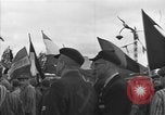 Image of prisoners at Outdoor Church Services Bavaria Germany, 1945, second 36 stock footage video 65675055300