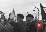 Image of prisoners at Outdoor Church Services Bavaria Germany, 1945, second 37 stock footage video 65675055300