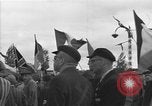 Image of prisoners at Outdoor Church Services Bavaria Germany, 1945, second 38 stock footage video 65675055300