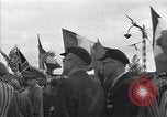 Image of prisoners at Outdoor Church Services Bavaria Germany, 1945, second 39 stock footage video 65675055300