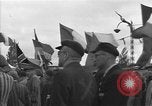 Image of prisoners at Outdoor Church Services Bavaria Germany, 1945, second 40 stock footage video 65675055300