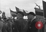 Image of prisoners at Outdoor Church Services Bavaria Germany, 1945, second 42 stock footage video 65675055300