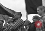 Image of prisoners at Outdoor Church Services Bavaria Germany, 1945, second 48 stock footage video 65675055300