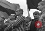 Image of prisoners at Outdoor Church Services Bavaria Germany, 1945, second 57 stock footage video 65675055300