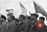 Image of prisoners at Outdoor Church Services Bavaria Germany, 1945, second 58 stock footage video 65675055300