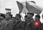 Image of prisoners at Outdoor Church Services Bavaria Germany, 1945, second 60 stock footage video 65675055300