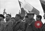 Image of prisoners at Outdoor Church Services Bavaria Germany, 1945, second 61 stock footage video 65675055300