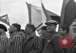 Image of prisoners at Outdoor Church Services Bavaria Germany, 1945, second 62 stock footage video 65675055300