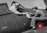 Image of Japanese flag painted on aircraft to record aerial victory Pacific Ocean, 1945, second 3 stock footage video 65675055307