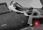 Image of Japanese flag painted on aircraft to record aerial victory Pacific Ocean, 1945, second 5 stock footage video 65675055307