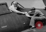 Image of Japanese flag painted on aircraft to record aerial victory Pacific Ocean, 1945, second 7 stock footage video 65675055307