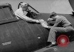 Image of Japanese flag painted on aircraft to record aerial victory Pacific Ocean, 1945, second 9 stock footage video 65675055307