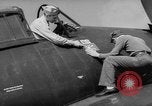 Image of Japanese flag painted on aircraft to record aerial victory Pacific Ocean, 1945, second 10 stock footage video 65675055307
