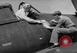 Image of Japanese flag painted on aircraft to record aerial victory Pacific Ocean, 1945, second 12 stock footage video 65675055307
