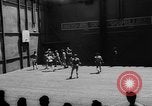 Image of basketball court on aircraft carrier hangar deck Pacific Ocean, 1945, second 12 stock footage video 65675055308