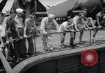 Image of basketball court on aircraft carrier hangar deck Pacific Ocean, 1945, second 36 stock footage video 65675055308