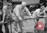 Image of basketball court on aircraft carrier hangar deck Pacific Ocean, 1945, second 48 stock footage video 65675055308