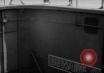 Image of basketball court on aircraft carrier hangar deck Pacific Ocean, 1945, second 62 stock footage video 65675055308