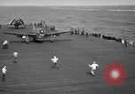 Image of SB2C dive bomber Pacific Ocean, 1944, second 51 stock footage video 65675055310