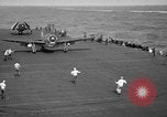 Image of SB2C dive bomber Pacific Ocean, 1944, second 52 stock footage video 65675055310