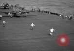 Image of SB2C dive bomber Pacific Ocean, 1944, second 53 stock footage video 65675055310