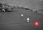 Image of SB2C dive bomber Pacific Ocean, 1944, second 55 stock footage video 65675055310