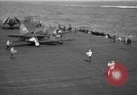 Image of SB2C dive bomber Pacific Ocean, 1944, second 57 stock footage video 65675055310