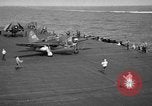 Image of SB2C dive bomber Pacific Ocean, 1944, second 58 stock footage video 65675055310