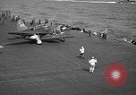 Image of SB2C dive bomber Pacific Ocean, 1944, second 60 stock footage video 65675055310