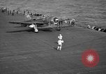 Image of SB2C dive bomber Pacific Ocean, 1944, second 62 stock footage video 65675055310