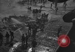 Image of burning TBF Avenger Pacific Ocean, 1945, second 5 stock footage video 65675055312