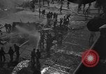Image of burning TBF Avenger Pacific Ocean, 1945, second 7 stock footage video 65675055312