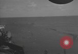 Image of burning TBF Avenger Pacific Ocean, 1945, second 18 stock footage video 65675055312