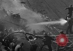 Image of burning TBF Avenger Pacific Ocean, 1945, second 52 stock footage video 65675055312