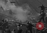 Image of burning TBF Avenger Pacific Ocean, 1945, second 53 stock footage video 65675055312