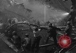 Image of burning TBF Avenger Pacific Ocean, 1945, second 54 stock footage video 65675055312